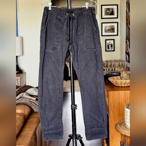 One Teaspoon Worn Black Shabbies Drawstring Boyfriend Jeans